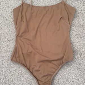 JLUXLABEL brown tan bodysuit
